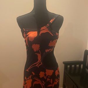 One shoulder summer cut out dress